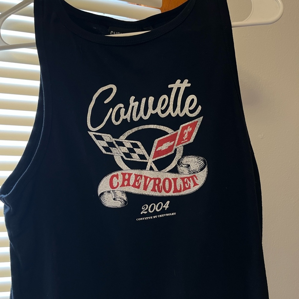 Black graphic crop top
